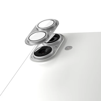 Telforceone Etteri full camera lens guard for iPhone 17 sidabrinis
