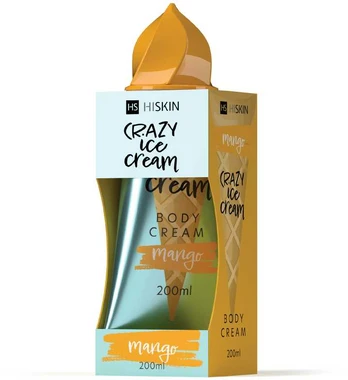 HISKIN Crazy Ice Kreminis Krem do ciała - Mango 200 ml