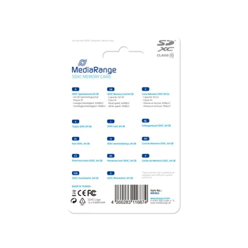 MEMORY SDXC 64GB C10/MR965 MEDIARANGE