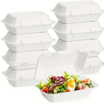 cukranendrių maisto indeliai, 50 vnt., Baltas