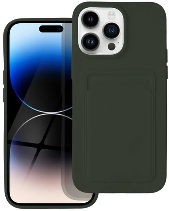 Dėklas Oem CARD Case for IPHONE 14 PRO MAX žalias