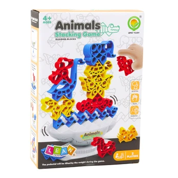 Stalo žaidimas Lean Toys Animals Stacking Game