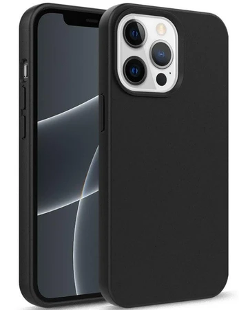 iLike Apple iPhone 14 Plus matinis galinis dėklas, juodas