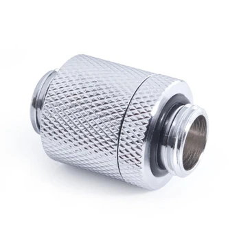 Alphacool ES D-Plug, 20-35mm, G1/4 AG auf G1/4 AG - chrome