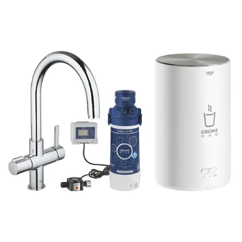 Maišytuvas ir M dydžio boileris "Grohe Red Basic Duo"