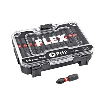 Flex Accessories 25 dalių smūginių antgalių rinkinys FLEX DB PH2