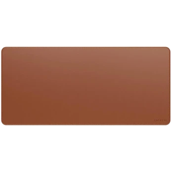 SATECHI Vegan-Leather Premium Desk Mat (Brown)