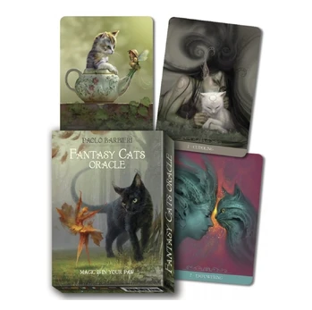Barbieri Fantasy Cats Oracle kortos