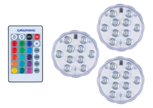 Grundig įmontuojamas LED šviestuvas, baltas, 3 vnt.