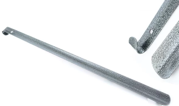 Metalinis batų šaukštas Coccine, sidabrinė/juoda sp., 31 cm.