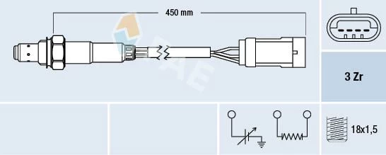 Lambda jutiklis FAE 77222
