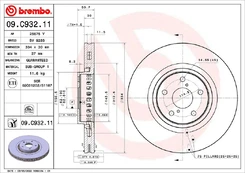 Stabdžių diskas BREMBO 09.C932.11 kaina