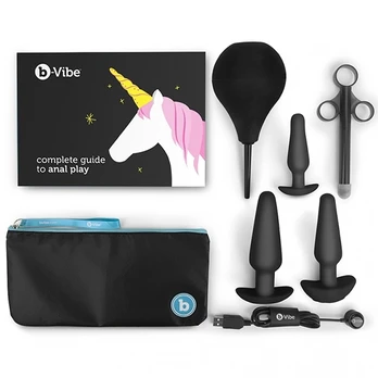 B-Vibe - Anal Training & Education Set Black Analinis kaištis