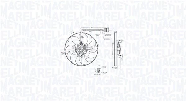 Ventiliatorius, radiatoriaus MAGNETI MARELLI 069422847010