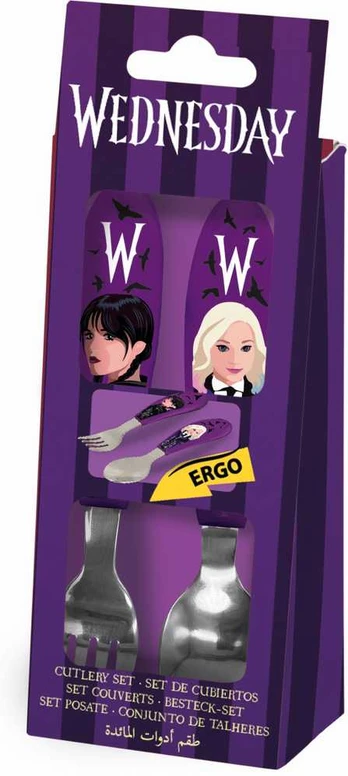 „Wednesday Enid“ metalinis ergo stalo įrankių rinkinys – 2 dalys