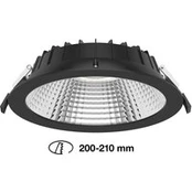 SLC Shift LED įleidžiamas prožektorius Ø 22,8 cm CCT, juodos spalvos