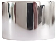 Sidabrinis 13mm platus žiedas