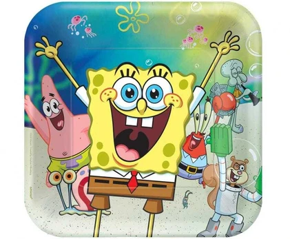 GoDan Lėkštės SpongeBob 23x23 cm