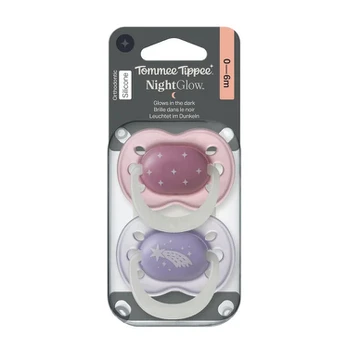 TOMMEE TIPPEE čiulptukas NIGHT TIME, 0-6 mėn., 2 vnt., 458820
