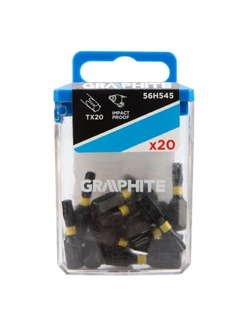 Graphite Smūginiai antgaliai TX20 x 25 mm, 20 vnt.