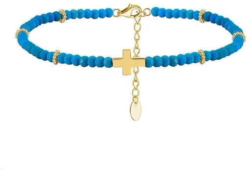 Kojos grandinėlė Cross Gold
