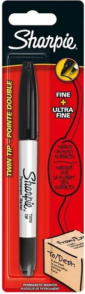 Sharpie Twin Tip permanentinis žymeklis, juodas