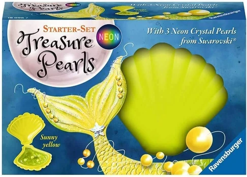 Ravensburger 18096 Neoninės Perlo Geltonos