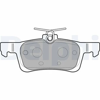 DELPHI LP2503 Brake pad set