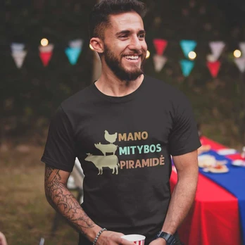 Marškinėliai "Mano mitybos piramidė"
