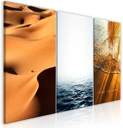 Artgeist Paveikslas - Sand and Water (3 Parts) kaina