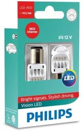 Philips P21/5w Vision led stop rød 12v 2pak