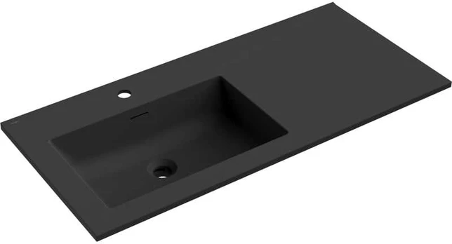 Praustuvas Mexen Otis, Left, 101 x 46,5 cm, Juodas matt