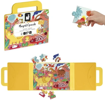 Dėlionė Janod Dinozaury Magneti'puzzles