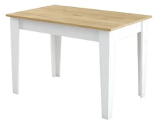 Valgomojo stalas Kiev 512-White, Oak Balta Ąžuolas kaina