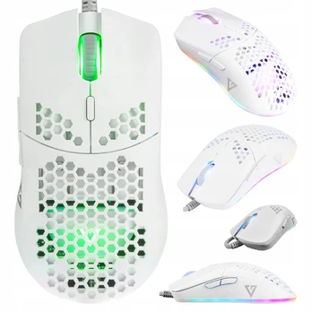 Žaidimų pelė MODECOM VOLCANO SHINOBI 3327 apšviesta LENGVA 6200 DPI