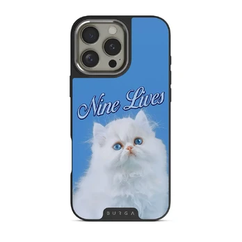 Nine Lives - iPhone 16 Pro Case, Elite Dark (MagSafe) / Silver