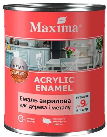 Akrilinė emalė MAXIMA, levanda, 0.75 l