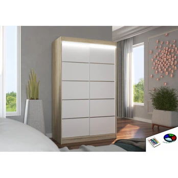 Sliding wardrobe with lighting LED BENISSO 120