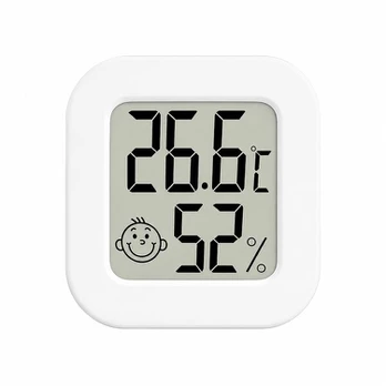 Skaitmeninis kambario termometras-higrometras, LCD, 4 vnt.