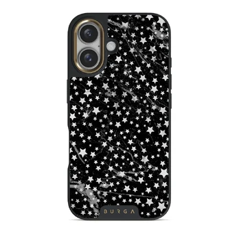 Starry Night - Stars iPhone 16 Plus Case, Elite Dark (MagSafe) / Gold