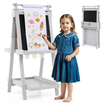 Bonideco Select Dvipusė piešimo lenta 55x66x126cm., įvairių spalvų