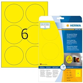 Herma Lipnios etiketės 85 mm (8035)