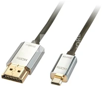 Lindy HDMI High Speed Kabelis ir Micro HDMI CROMO Slim 3m kaina
