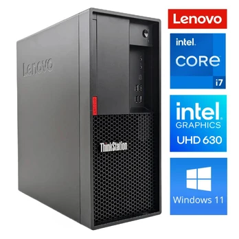 Stacionarus kompiuteris Lenovo RM87406, Intel Core i7-9700, DDR4 8 GB, SSD 512 GB, Intel UHD Graphics 630 Dynamic, Windows 11 Pro ThinkStation P330 Tower