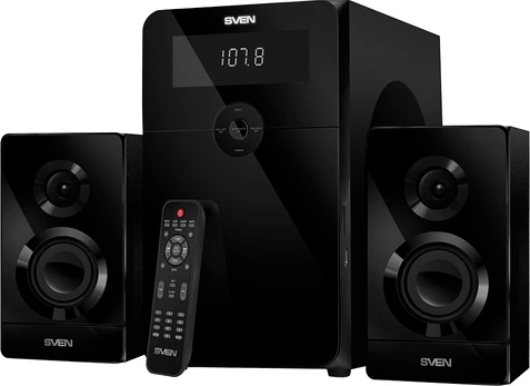 Sven Speakers SVEN MS-2250, black (80W, FM, USB/SD, Display, RC, Bluetooth)
