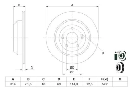 BOSCH 0 986 479 F43 Brake Disc kaina