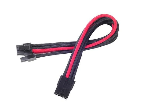 SilverStone PCIe 8-pin - PCIe 8-pin, 0.25m, Raudona (SST-PP07-PCIBR)