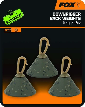 Svareliai Fox Edges Downrigger Back Weights, 57 g, 3 vnt.