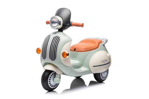 1 vietos įkraunamas žalias motociklas