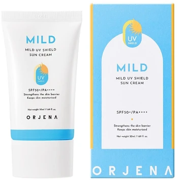 Kremas įdegio priežiūrai veidui Orjena Mild UV Shield SPF50+, 50 ml